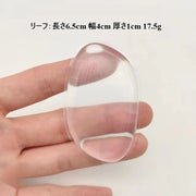 シリコンパフ 3個セット シリコンスポンジ ジェリーパフ メイクスポンジ メイクパフ ゲルパフ 透明 クリア 洗える 衛生的 長持ち コスメ小物