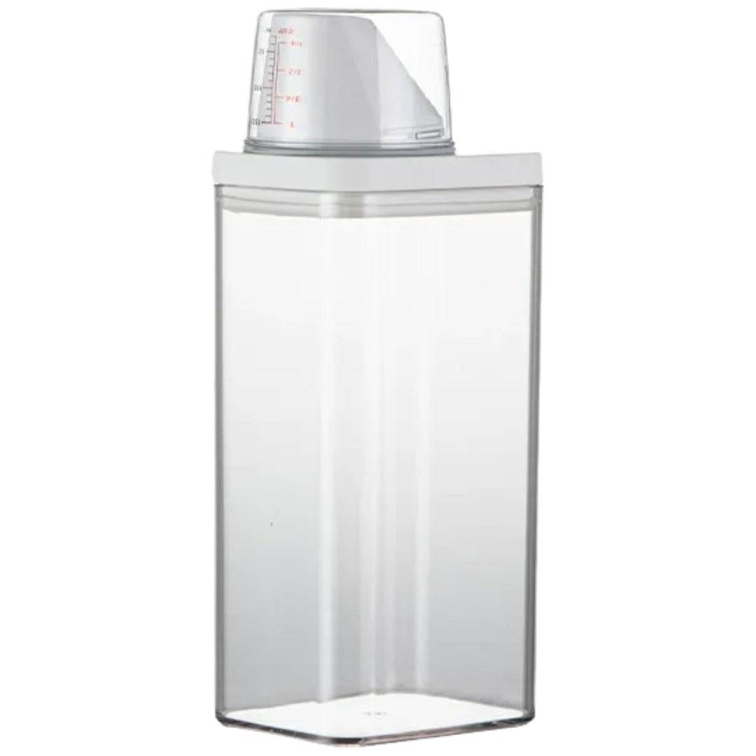 ランドリーボトル 詰め替えボトル 1500ml 1900ｍl 詰め替え容器 洗濯洗剤 柔軟剤 液体洗剤 粉洗剤 ストック 軽量カップ 洗剤ボトル 入れ物 洗剤入れ ランドリー用品 おしゃれ スタイリッシュ
