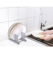 水切りラック 水切りカゴ ディッシュスタンド 洗い物 キッチン用品 流し シンク上 鍋蓋置き 皿置き 食器乾燥 コンパクト シンプル 省スペース