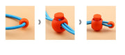 コードエンド ループエンド アグレット 20個セット 紐止め金具 先端金具 ドーナツ型 パーカー DIY 裁縫材料 手芸 クラフト 1つ穴 コードロック バックル 紐止め