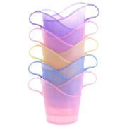 紙コップホルダー ランダムカラー10個セット 持ち手付き 使い捨て紙コップ用 カップホルダー カップスリーブ ドリンクホルダー 卓上 オフィス 会議 来客用 イベント アウトドア キャンプ ピクニック お花見