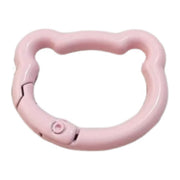 カラビナ キーホルダー クマ型 同色5個セット 熊 くま アクセサリーパーツ ミニ 小さめ カラフル 金属 留め具 金具 手芸 ハンドメイド DIY 手作り クラフト材料 おしゃれ かわいい