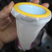 くず取りネット 単品 ゴミ取りネット 糸くずネット 洗濯ゴミネット 糸くずフィルター 浮き型 メッシュ シンプル 洗濯機 縦型 糸くず クズ取り ゴミ取り ランドリー用品 黄色 イエロー