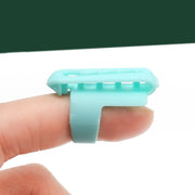 ヤーンガイド 同色2個セット 毛糸ガイド 編み物用品 手編み 編み分け 編み込み ツール 指サック 糸ガイド 糸分け 手芸用品 フィンガーガイド DIY 手作り ハンドメイド