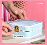 アクセサリーケース ジュエリーケース アクセサリーボックス ジュエリーボックス レディース 女性 コンパクト ミニサイズ ハードケース 保管 持ち歩き 小物入れ かわいい おしゃれ