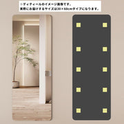 ウォールミラー 割れないミラー 飛散防止 30×60cm 貼る鏡 壁掛け 姿見 粘着テープ アクリルミラー 貼る 角型 長方形 インテリア おしゃれ スタイリッシュ ミラーシート ウォールステッカー DIY