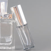 アトマイザー スプレーボトル 5ml 10ml 詰め替え容器 ガラス アロマ 香水 パフューム 消毒液 持ち歩き 携帯用 ミニボトル プッシュ式 無地 クリア シンプル