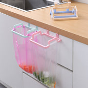 タオルハンガー 布巾掛け ゴミ箱ハンガー キッチン整理用品 収納用品 多機能 扉取り付け式 軽量 便利 ピンク ブルー グリーン ベージュ