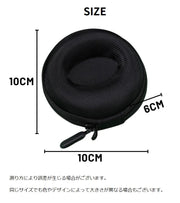 腕時計収納ケース 腕時計用ケース 1本用 ウォッチケース 時計入れ 収納ボックス 丸型 ファスナー クッション 衝撃吸収 保護 保管 シンプル 黒 持ち歩き 旅行