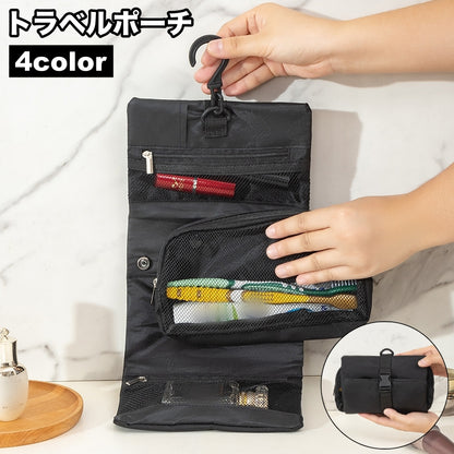 トラベルポーチ メイクポーチ 壁掛け 吊り下げ 小物入れ 収納バッグ 商品画像