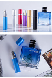 アトマイザー 5ml 香水 詰め替え容器 スプレーボトル 小分け 持ち運び 携帯用 ミニボトル ポータブル 化粧水 旅行 トラベル アロマ フレグランス コロン プッシュ式 メタリック マット つや消し シンプル 上品 おしゃれ 便利 コンパクト