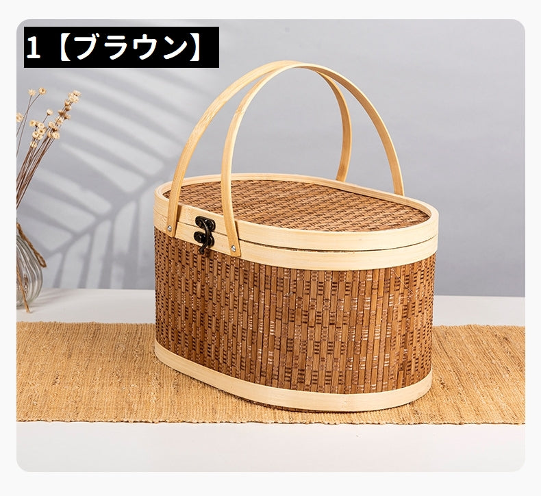 バスケット かご 籠 手提げバスケット 手提げカゴ 小物入れ 商品画像5