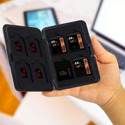 SDカードケース メモリーカード入れ microSD ハードケース 収納 持ち運び 保管 整理 保護 防塵 紛失防止 旅行 出張
