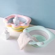 折りたたみ洗面器 手桶 湯桶 ベビー用 子供用 赤ちゃん バス用品 お風呂 洗濯 掃除 足湯 折り畳み コンパクト収納 省スペース 持ち運び便利 可愛い アウトドア キャンプ 旅行