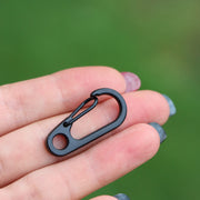 カラビナ 単品 1個 キーホルダー Ｄカン Dリング キーリング フック 吊り下げ ぶら下げ アウトドア 旅行 外出 シンプル