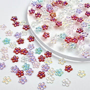 3Dネイルパーツ 同色30個入り ネイルアート 3Dアート お花 フラワー 6mm 立体的 おしゃれ かわいい ネイルアート用品 ネイルグッズ デコレーションパーツ アクセサリーパーツ