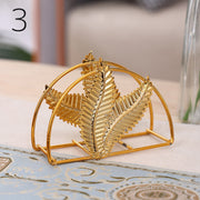 ナプキンスタンド ナプキンホルダー ケース ペーパーナプキン 金属製 ワイヤー 植物 インテリア テーブルウェア おしゃれ 高級感 上品 ゴールドカラー