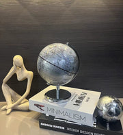 地球儀 アンティーク インテリア レトロ 直径14cm 置物 おしゃれ 大人 プレゼント 世界地図 英語 かっこいい 贈り物 小さめ