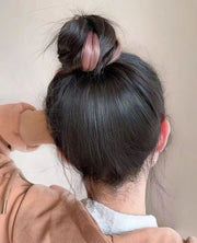 お団子ウィッグ メッシュ ヘアゴム レディース つけ毛 ポイントウィッグ エクステ 髪飾り ウェーブ カール 巻き髪 シニヨン ポニーテール ハイライト ボリューム