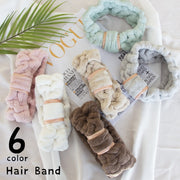 ヘアバンド 洗面用 洗顔用 レディース 女性 リボン ふわふわ ヘアターバン タオル地 洗顔 メイク 伸縮性 かわいい おしゃれ キュート シンプル ヘアーバンド 入浴 白 灰 ピンク 緑 カーキ 茶