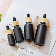 遮光瓶 スポイトボトル 詰め替え容器 ガラス製 小瓶 5ml 100ml アロマオイル エッセンシャルオイル 小分け 持ち運び 携帯 黒 ブラック