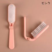 ヘアブラシ レディース ヘアケア用品 ブラシ 櫛 くし 折りたたみ 持ち運び コンパクト かわいい おしゃれ ヘアケア 旅行 外出 お出かけ 軽量