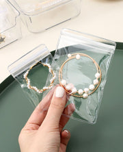 アクセサリーケース アクセサリー用パウチ 20枚セット 密封パック 小分け袋 収納 保管 店舗 旅行 出張 持ち運び 透明クリア