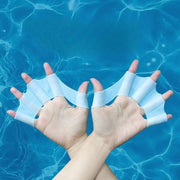 フィンガーパドル 1ペア 左右セット 指ひれ 手ひれ 水泳 ダイビング サーフィン 海水浴 プール 練習 トレーニング ソフト 柔らかい シリコン