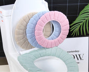 便座カバー O型 トイレカバー トイレ用品 無地 シンプル 丸形 ふわふわ やわらか 暖かい あったか おしゃれ 被せるだけ 装着簡単