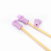 棒針キャップ 6個セット シリコン製 ニードルキャップ 編み針キャップ 手芸用品 編み棒 編み物 便利 可愛い 面白い ユニーク
