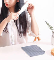 ヘアアイロンマット ヘアアイロンカバー シリコン パッド 耐熱 巻き付け 収納 滑り止め 丸める 包む 焦げ防止 一時置き 持ち運び便利 旅行 トラベル