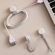 ケーブルクリップ コードクリップ 2個セット 充電コード イヤホン 束ねる まとめる かわいい カラフル おしゃれ 便利 配線 スマホ iPhone 整理 マグネット式 USBケーブル 留める 磁石 すっきり