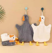 ループ付きタオル 子供用 キッズ ベビー ハンドタオル アヒル あひる アニマル 動物 お手拭き 吊り下げ 手洗い 布巾 ふきん フェイス かわいい 洗面所 台所 保育所 幼稚園 学校 幼児 乳児 小学生 赤ちゃん 子ども用 こども