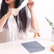 ヘアアイロンマット シート パッド カバー ケース 収納 一時置き シリコン 耐熱 焦げ防止 落下防止 滑り止め 保護 持ち運び 旅行 出張