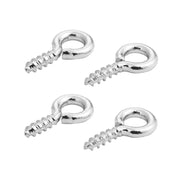 ネジヒートン 20個セット パーツ 8mm 10mm 金具 ヒートンキャップ 金属パーツ レジン アクセサリー ハンドメイド DIY キーホルダー ゴールドカラー シルバーカラー