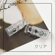 コードストッパー 10個セット 2つ穴 スプリング バネ コードロック ホルダー 紐止め 留め具 バックル パーツ 交換 修理 ハンドメイド
