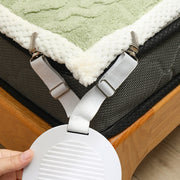 シーツクリップ 4個セット ズレ防止 シーツ固定器 ズレない 跡がつかない 目立たない ゴムバンド不要 滑り止め 便利グッズ