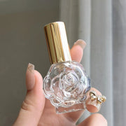 アトマイザー 10ml 香水 詰め替えボトル 香水瓶 ガラス スプレー フラワー 花 バラ 薔薇 ミニ コンパクト 詰め替え ポータブル かわいい おしゃれ 携帯 持ち運び 女性 大人女子 可愛い トラベル