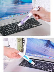 隙間ブラシ 単品 1個 ちりとり付き ほうきちり取りセット お掃除ブラシ 多機能ブラシ サッシ キーボード 溝 ミニちりとり 吊り下げフック付き 掃除用品 清掃グッズ パソコン ほこり取り クリーナーブラシ 便利 コンパクト スタイリッシュ