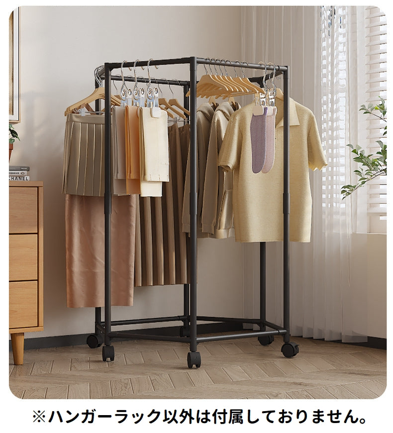 ハンガーラック ハンガースタンド 衣装掛け 物干し 組み立て式 キャスター付き 商品画像5