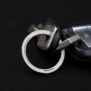 キーホルダー キーリング キーチェーン サイドプッシング キーカラビナ 取付簡単 シンプル 軽量 ツール フック キャンプ ハイキング アウトドア