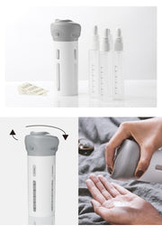 旅行用 小分けボトル 詰替容器 トラベルボトル 4in1 40ml 4本 詰め替え容器 詰め替えボトル 小分け容器 収納 化粧水 化粧品 コスメ 旅行 出張 漏れ防止 透明 海水浴 ジム
