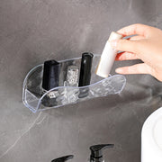 ウォールラック 粘着式 単品 1個 取り付け簡単 穴あけ不要 貼るだけ 水切り穴付き 小物収納 洗面所 浴室 寝室 リビング キッチン 玄関 インテリア雑貨 便利グッズ