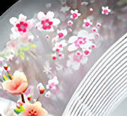 粘着テープ 隙間テープ 防水テープ 補修テープ 3m 透明 クリア 桃の花風 花柄 フラワー柄 おしゃれ かわいい 可愛い キッチン 台所 流し台 ガスコンロ ガスレンジ トイレ 隙間 すき間 防水