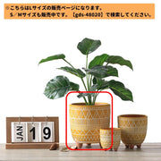 植木鉢 鉢植え プランター フラワーポット 陶器 16cm 園芸用品 排水穴 底穴 通気性 赤い陶 陶土 ガーデニング 多肉植物 インテリア 素焼き調 レトロな植木鉢 幾何学模様 レトロ調 おしゃれ かわいい