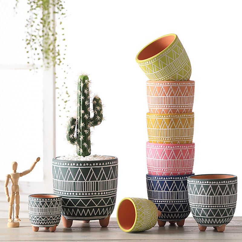 植木鉢 鉢植え プランター フラワーポット 陶器 16cm 商品画像4