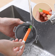 ストローブラシ 隙間ブラシ 単品 1本 キッチンブラシ 洗浄ブラシ 水筒 すき間 洗い 溝 洗浄 ホースブラシ ダブルヘッド フタ 蓋
