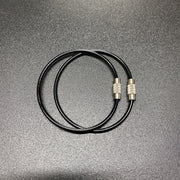 ワイヤーキーホルダー 単品 ネジ式 ワイヤーリング キーリング 鍵 紛失防止 落下防止 盗難防止 整理 パーツ DIY