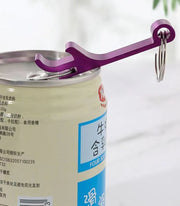 栓抜き ボトルオープナー キーホルダー キーリング 持ち歩き 携帯 蓋開け ふた開け 瓶 缶 コンパクト シンプル 便利 アウトドア