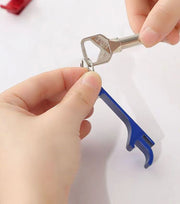 栓抜き ボトルオープナー キーホルダー キーリング 持ち歩き 携帯 蓋開け ふた開け 瓶 缶 コンパクト シンプル 便利 アウトドア